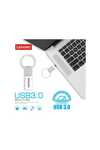 Lenovo Usb 2tb 512gb Usb Flash Sürücü Metal Usb 3.0 Kalem Sürücü Anahtarı 1tb 1tb Silver