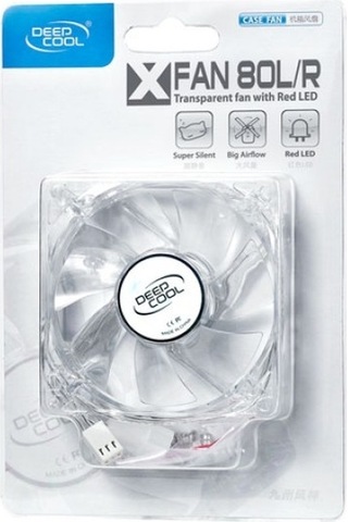 DEEP COOL XFAN 80L/R KIRMIZI LEDLI KASA FANI 80mm