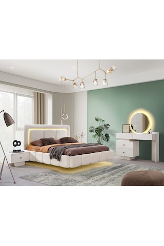Barcelona Mdf Bazalı Karyola Ve Başlık