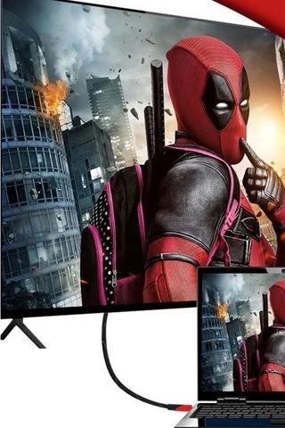 Buffer Hdmı Kablosu Hdtv Bilgisayar Uydu Görüntü Ses Full Hd Sargılı Görüntü Aktarma Kablosu Renk