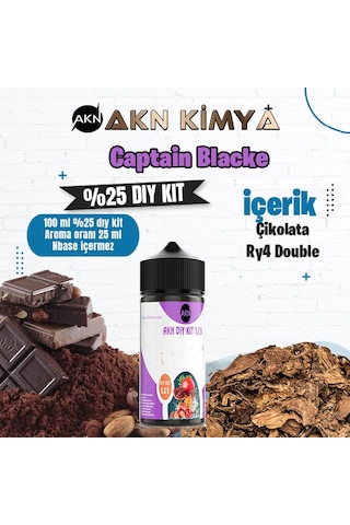 Captain Blacke Yoğun Dıy Kit Gıda Aroması %25 Oranda Aroma İçerir Hazır Değildir 100 Ml