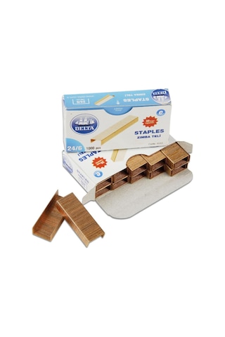 Delta 1551 24/6 Zımba Teli Sarı 10 x 1000