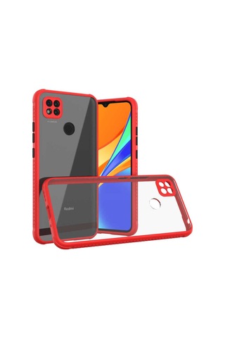 Xiaomi Redmi 9c Kılıf Zore Kaff Kapak Kırmızı