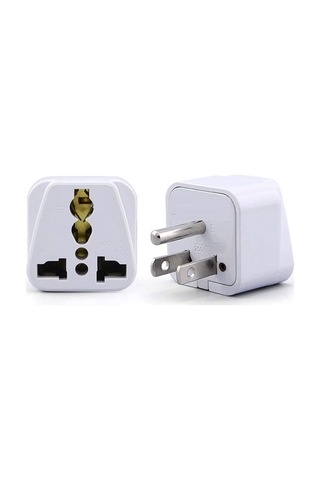 Abd Priz Dönüştürücü 3 Pinli Fiş Adaptör Üniversal American Fiş Çevirici Type B Plug Adapter