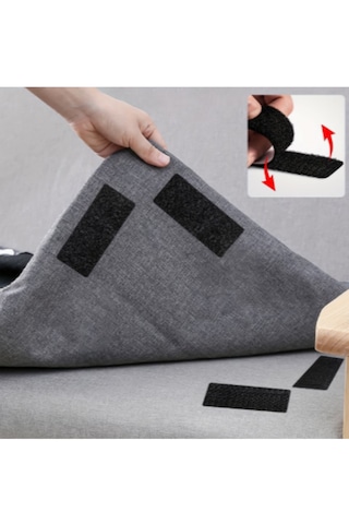 20 Takım Halı Kilim Koltuk Örtüsü Tablo Sabitleyici Arkası Yapışkanlı Cırt Cırt Bant En:2cmxboy:5 Cm