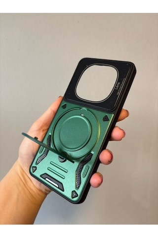 Redmi Note 14 Pro 5g Kılıf 3d Kamera Korumalı Magsafe Stand Özellikli Standlı Kapak