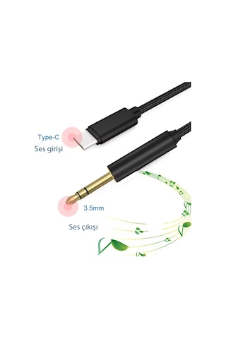 Eıma Em-02c Type-c To 3.5mm Aux Kablo Dac Destekli