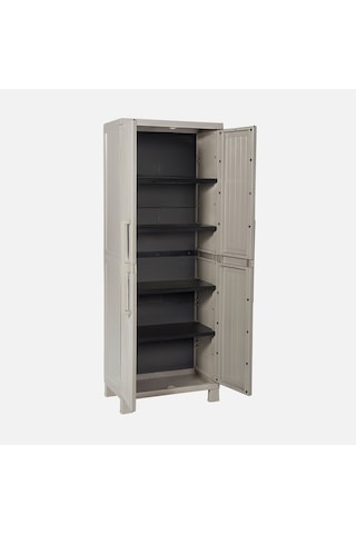Çok Amaçlı Balkon Bahçe Kiler Plastik Dolap 65X37X173