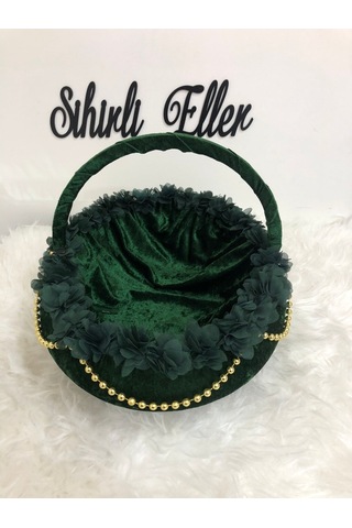 Sihirliellerr Lazer Güllü Kına Tepsi Sepet