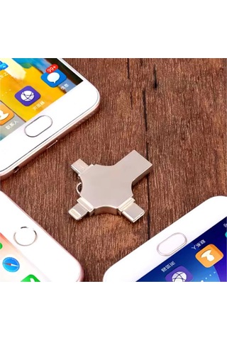 Otg 4in1 Cep Telefonu Çok Fonksiyonlu Usb Flash Bellek 64 Gb Type-c, Micro Sd Ve Kart Okuyucu 1 Adet
