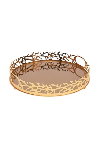 Canba M Gold Yuvarlak Tepsi 34 cm