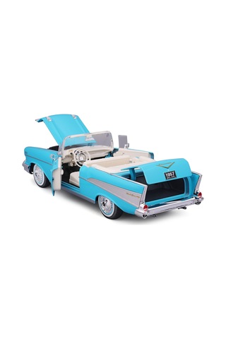 1957 Chevrolet Bel Air Convertible Model Araba 31476 Mavi