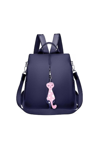 Ganzhoushop Siyah Sırt Sırt Sırt Oxford Okul Mochila Kolye Kızlar Kedi Karikatür Kadın İçin Günlük Gray Gençlik Genç Düz Çantası Çantası Çantası Çantaları Hx Gri