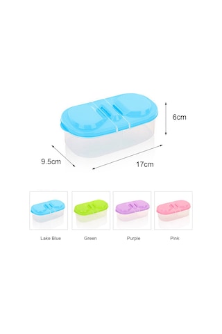 Teltree Çift Bölmeli Kapaklı Mutfak Saklama Kabı - Pratik Ve Dayanıklı Gıda Depolama Çözümü Diğer