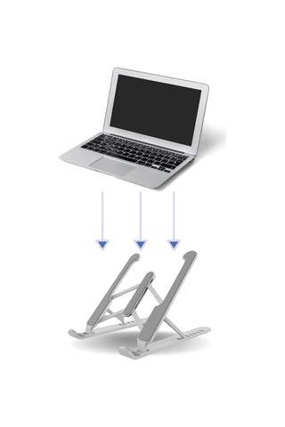Ayarlanabilir Plastik Dizüstü Destek Tabanı Katlanabilir Taşınabilir Laptop Sehpası Yükseltici 5365