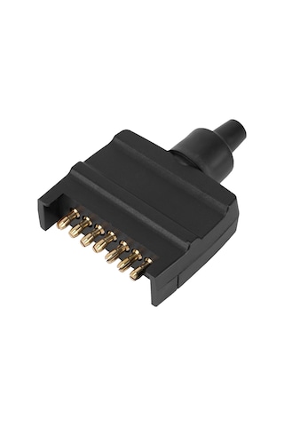Yaozixa Avustralya Standartı 7-pin Düz Erkek Treyler Plug, Araç Lambaları Bağlantısı, Korozyona Dayanıklı, Abs Malzeme, Kolay Kurulum