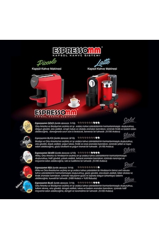 Espressomm Karışık Kapsül Kahve Nespresso® Uyumlu 10 Adet
