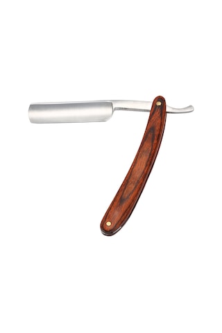 Yifomall Alman Çelik Katlanır Tıraş Bıçağı - Armut Ağacı Sapı İle Paslanmaz Ve Şık 1 Saat