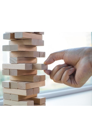 Şahcan Denge Oyunu Jenga A Kalite Ahşap 54 Parça