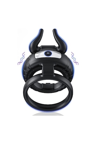 Carmine Klitoris Uyarıcılı Titreşimli Şarjlı Penis Halkası