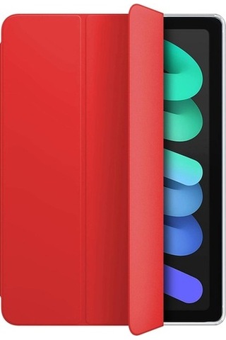 Microsonic Apple Uyumlu iPad Mini 6 2021 Smart Case Ve Arka Kılıf Kırmı