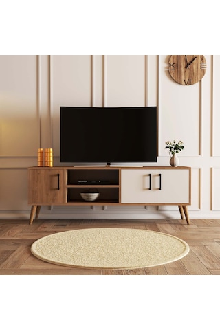 1584 EXXEN 150 CM AHŞAP AYAKLI TV ÜNİTESİ