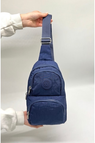 Su Geçirmez Kumaş Lacivert Unisex Body Bag Çapraz Omuz Çantası Lacivert
