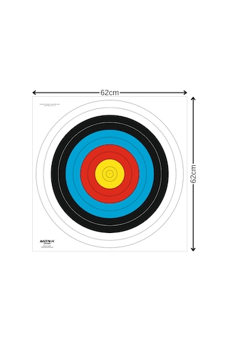 Monk Hedef Kağıdı 60 Cm 10 Halka 10'lu Paket Monk Hedef Kağıdı 60 Cm 10 Halka 10'lu Paket