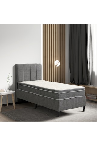 Relax Gri Yatak Baza Başlık Seti 3 Ü Bir Arada Konuma Özel Teslimat 120 x 200 CM