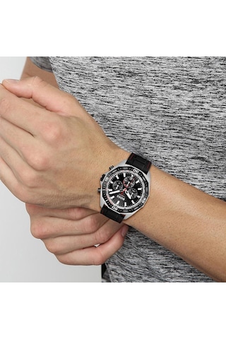 Hugo Boss HB1513969 Silikon Siyah 44 mm Erkek Kol Saati