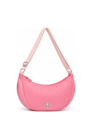 Louisiana Polo Jkln Çapraz Askılı Kadın Çantası Geniş Hacimli Günlük Pembe Çanta Im545-1