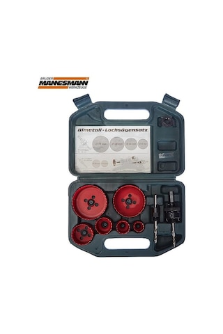 Mannesmann 44100 Hss Bi-metal Delik Testeresi Seti. 8 Parça