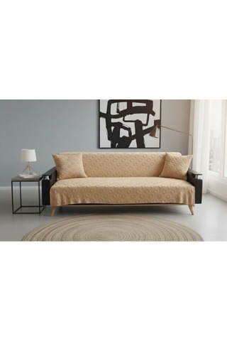 Jakarlı Koltuk Örtüsü 170x220 Cm/ Kaymaz, Şık, Dayanıklı Kahverengi Jakarlı Koltuk Örtüsü 170x220 Cm/ Kaymaz, Şık, Dayanıklı Kahverengi