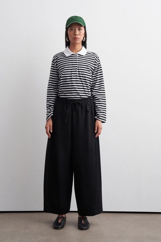 Kadriye Baştürk Barrel Gabardin Pantolon Siyah
