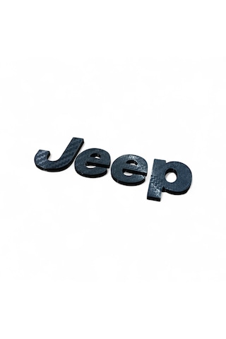 Jeep Cherokee Kaput - Bagaj Yazısı Logo Arma Amblem Siyah Karbon Görünüm 0