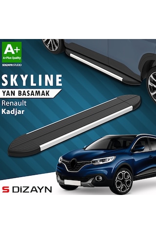 S-dizayn Renault Kadjar Skyline Aluminyum Yan Basamak 173 Cm 2015-2022 A+ Kalite