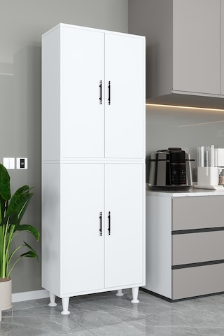 Ae-2086 Bala Beyaz Çok Amaçlı Mutfak Dolabı&banyo Dolabı, Kiler