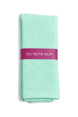 4'lü Pamuklu 50x70 Yastık Kılıfı Yeşil