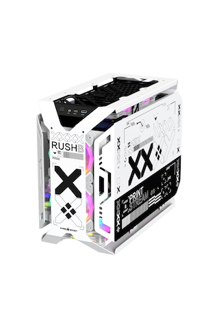 Hyper Rocket X-era Print Stream M-atx Rgb Open Frame Gaming Oyuncu Kasası