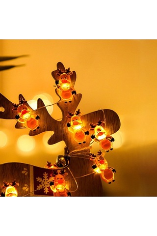 Fortunelane Noel Aydınlatma Zinciri 3m 30 Led - Sürekli Açık/parıltı, Renkli Pil İle Çalışır, Pil Dahil Değil Çok Renkli