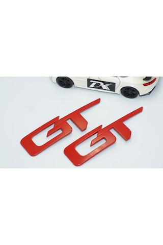 Dk Tuning Gt Mustang Shelby Kırmızı Abs Yazı Logo Arma Seti