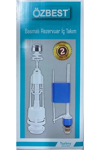 Özbest Su Tasarruflu Basmalı Klozet Rezervuar İç Takımı - Uyumlu Ve Dayanıklı Çok renkli