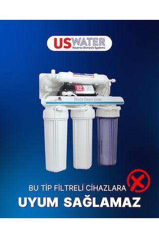 Tüm Kapalı Kasa Su Arıtma Cihazlarına Uyumlu 5'li Filtre Seti