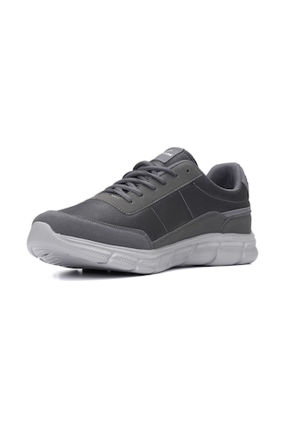 Günlük Erkek Yetişkin Sneaker Spor Ayakkabı Bağcıklı Büyük Numara Rahat Esnek 050c Füme