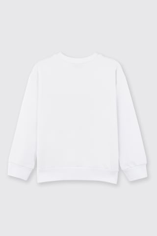 Panço Kız Çocuk Sweatshirt Siyah Beyaz