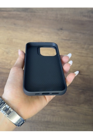 Apple Uyumlu iPhone 15 Pro Silikon Kılıf Xfab Siyah