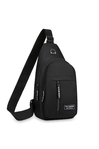 Moda Taşınabilir Erkek Omuz Çantası - Siyah