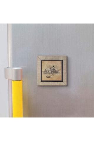 Venedik Görseli Baskılı Mdf Magnet 7x7 413