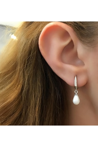 Stela İnci Damla Gümüş Küpe