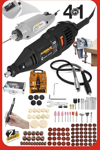 Stilmax Super362 500w Devir Ayarlı Çift Adet Gravür Oyma Makinesi